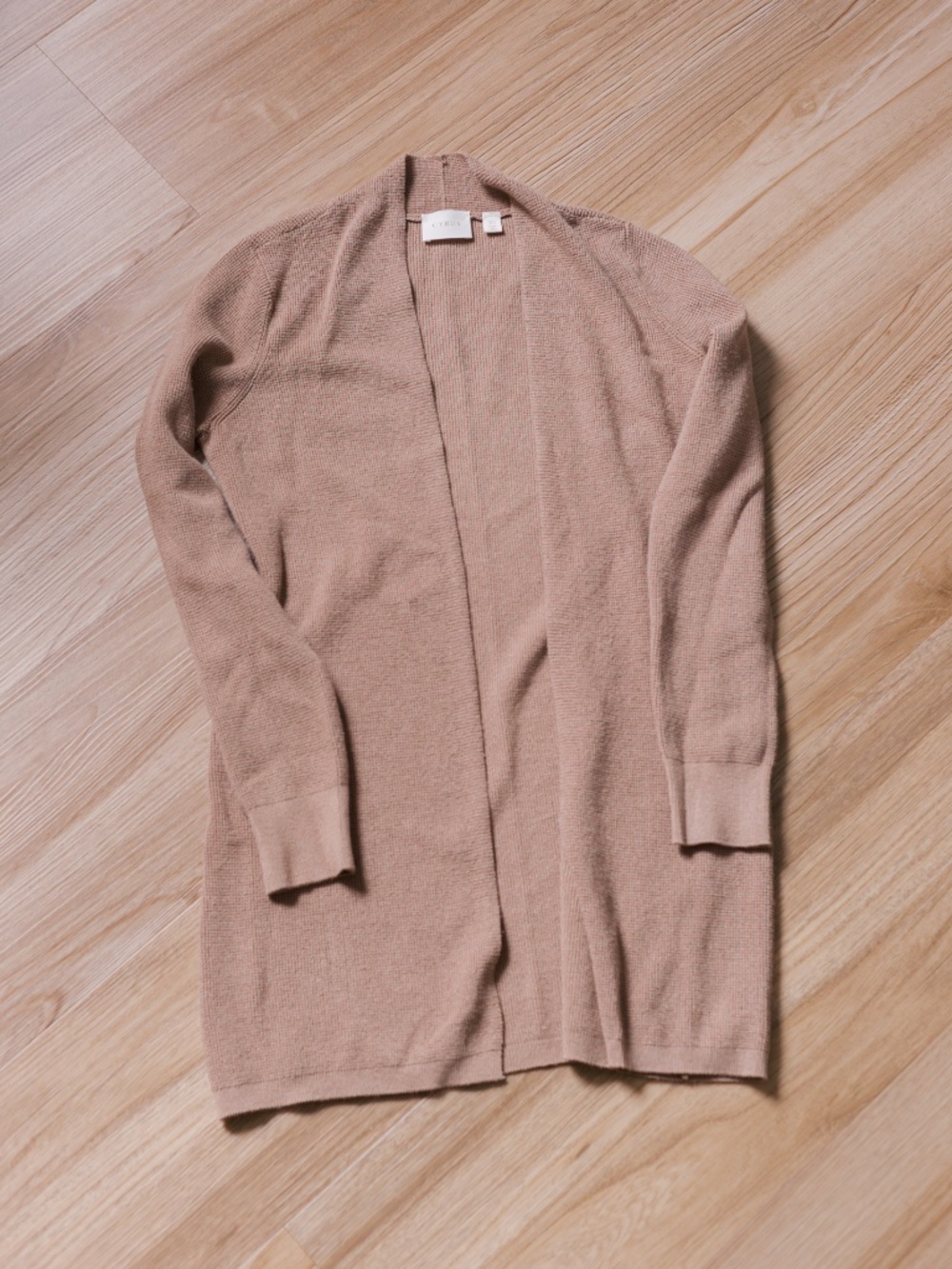 Cyrus Long Cardigan - Camel Color Size XS